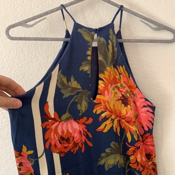 Zara Trafaluc Halter Neck Floral Midi Dress - Picture 11 of 15